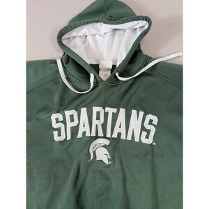 Knights Apparel Michigan State Spartans Hoodie Mens Large Green Sweatshirt NCAA